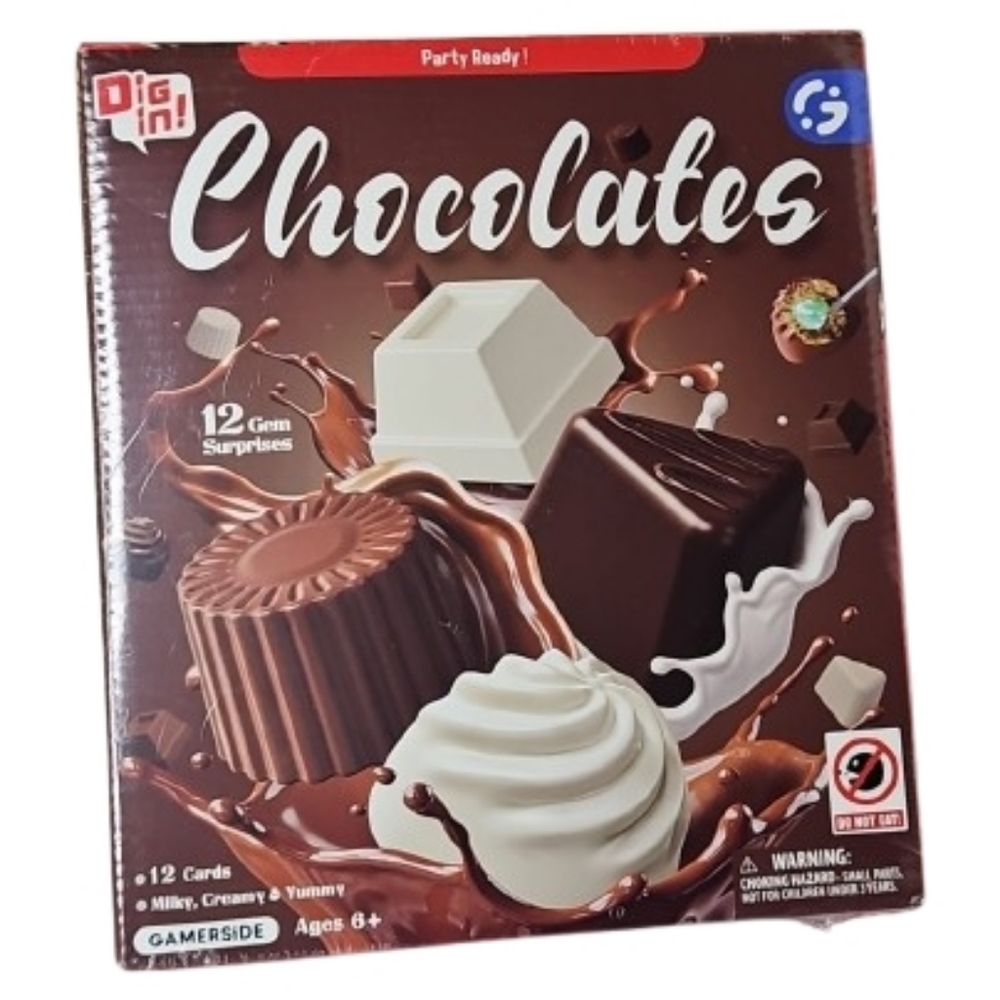 Chocolate Party Game Set - Brown and White